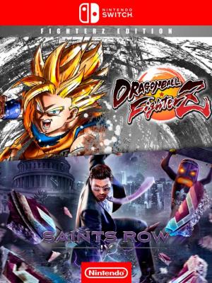 2 juegos en 1 DRAGON BALL FIGHTERZ FighterZ Edition mas Saints Row IV Re Elected - Nintendo Switch